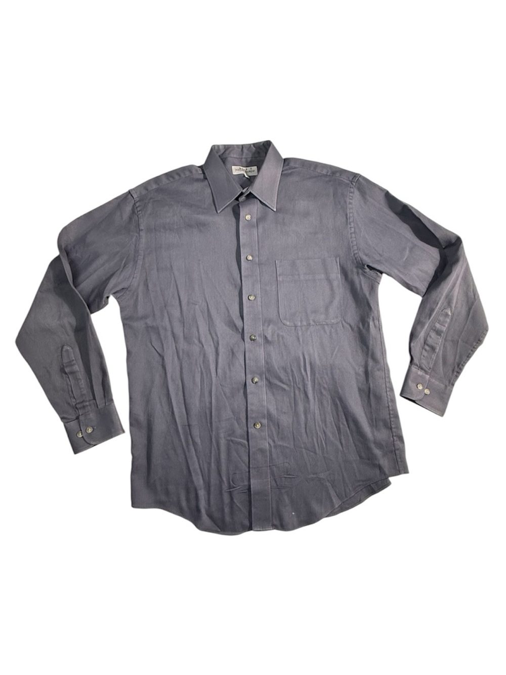 Yves Saint Laurent Classic Men's Button-Up Shirt in Slate Graying